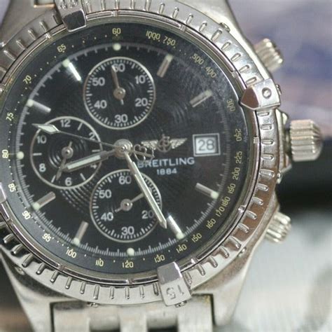 breitling 1884 stainless steel swiss|Breitling tachymeter 1884 price.